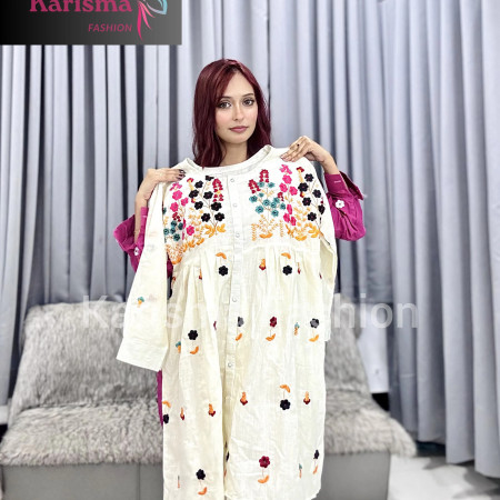 Aarong Cotton Embroidery Work Kurti (A-9001)