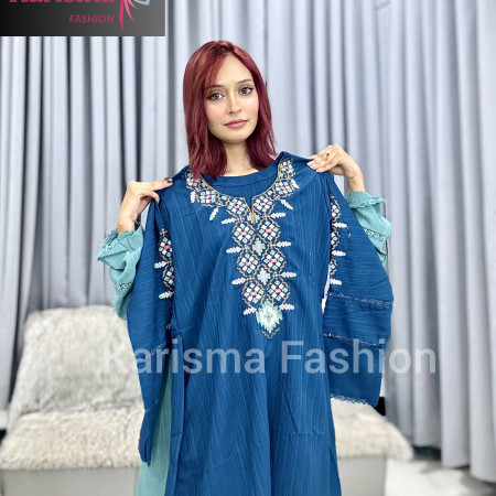 Jafran Fabrics Sequin Embroidery Work Kurti (A-9001)
