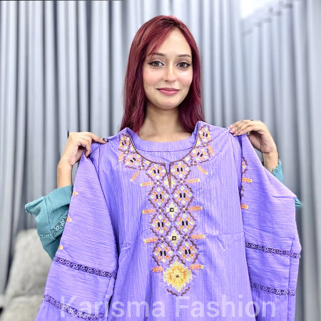 Jafran Fabrics Sequin Embroidery Work Kurti (A-9001)