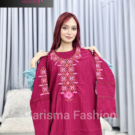 Jafran Fabrics Sequin Embroidery Work Kurti (A-9001)