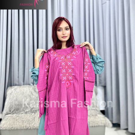 Jafran Fabrics Sequin Embroidery Work Kurti (A-9001)
