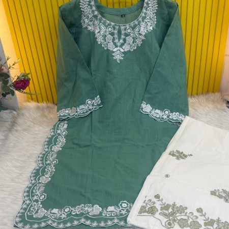 Pakistani Inspired Aarong Cotton 2-Piece Set (A-101)