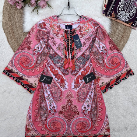 Karisma Pakistani Silk Printed Kurti (A-9001)