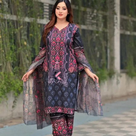 Mauve Karisma-Pakistani 3-Piece Set (A-1003)