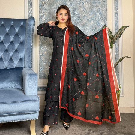 Aarong Cotton Embroidery Farsi 3-Piece Set (A-1004)